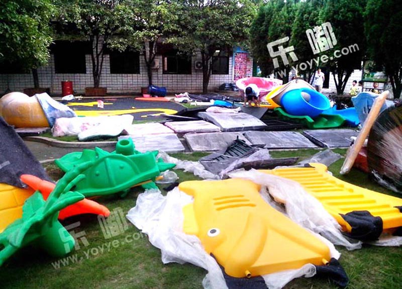 湖南衡阳钢铁厂附属幼儿园滑梯供应工程案例(图2)